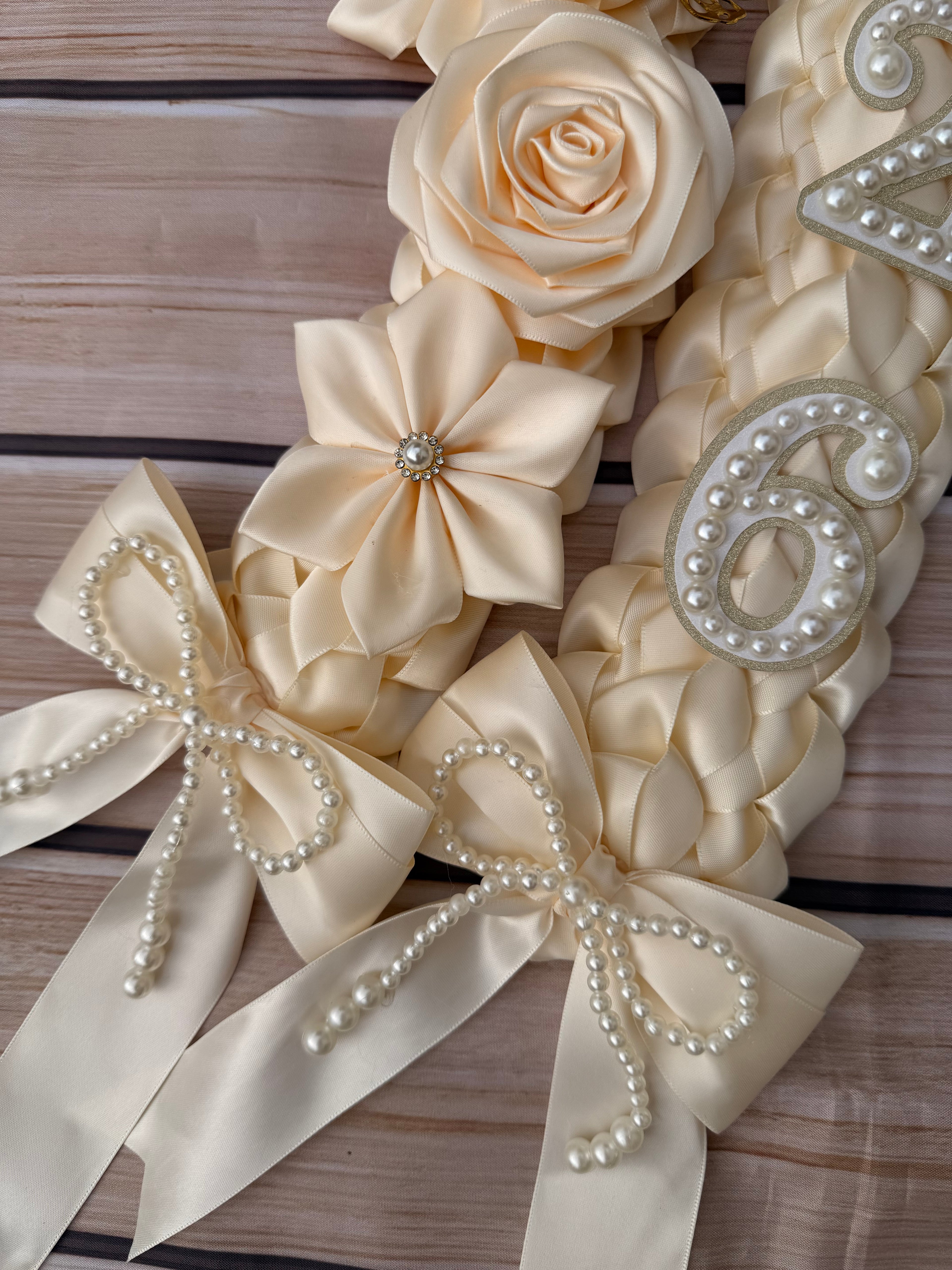 Graduation Lei and Cap Set, Ribbon Lei, Class of 2026 Gift