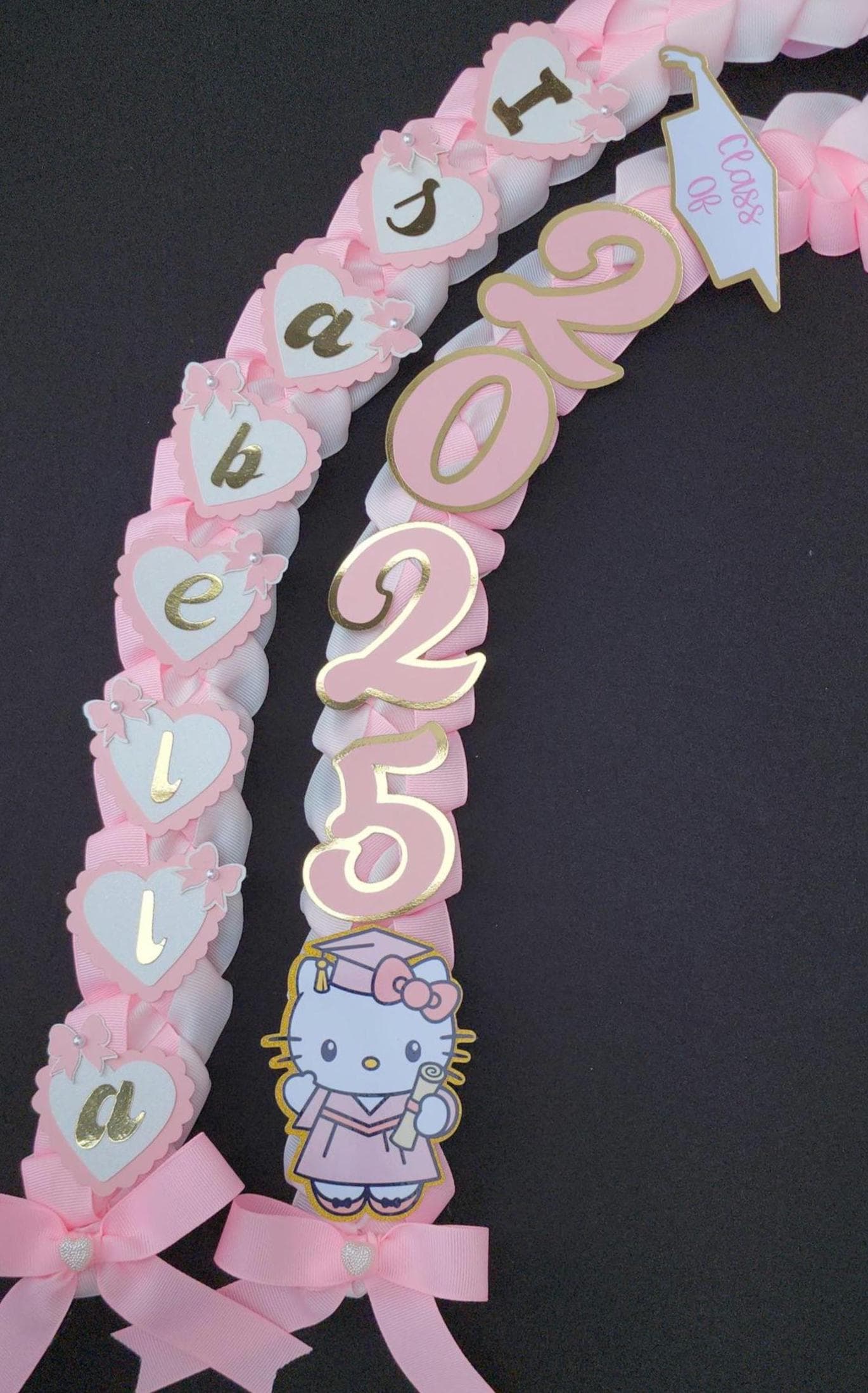 Custom Graduation Ribbon Lei Keepsake Class of 2026