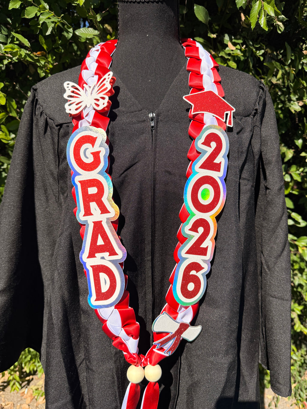 Custom Graduation Ribbon Lei Closed ended – Class of 2026 ✨ Personalized Keepsake