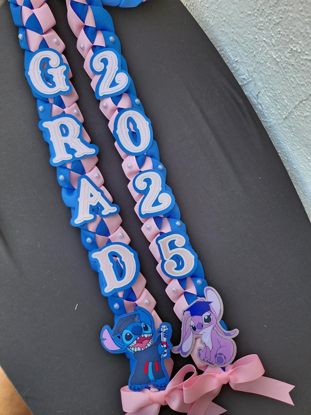 Custom Graduation Ribbon Lei: Class of 2026, Keepsake Grad Gift