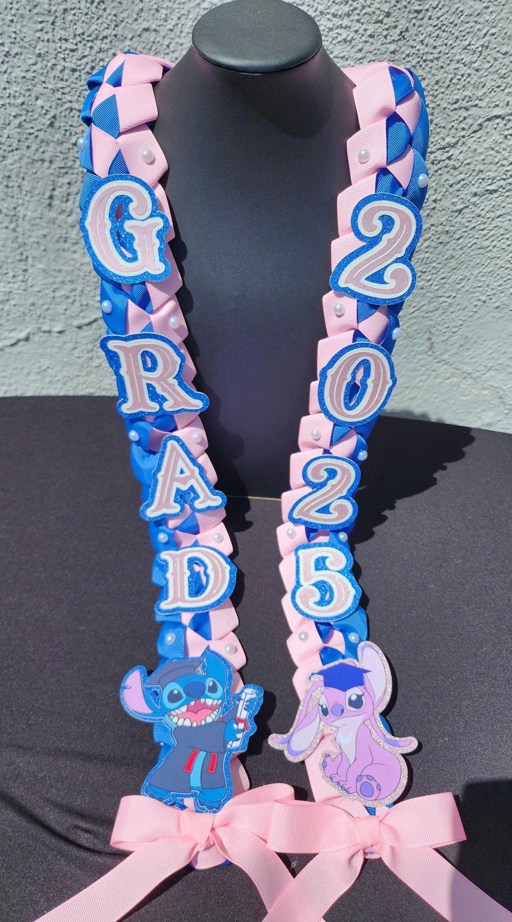 Custom Graduation Ribbon Lei: Class of 2026, Keepsake Grad Gift