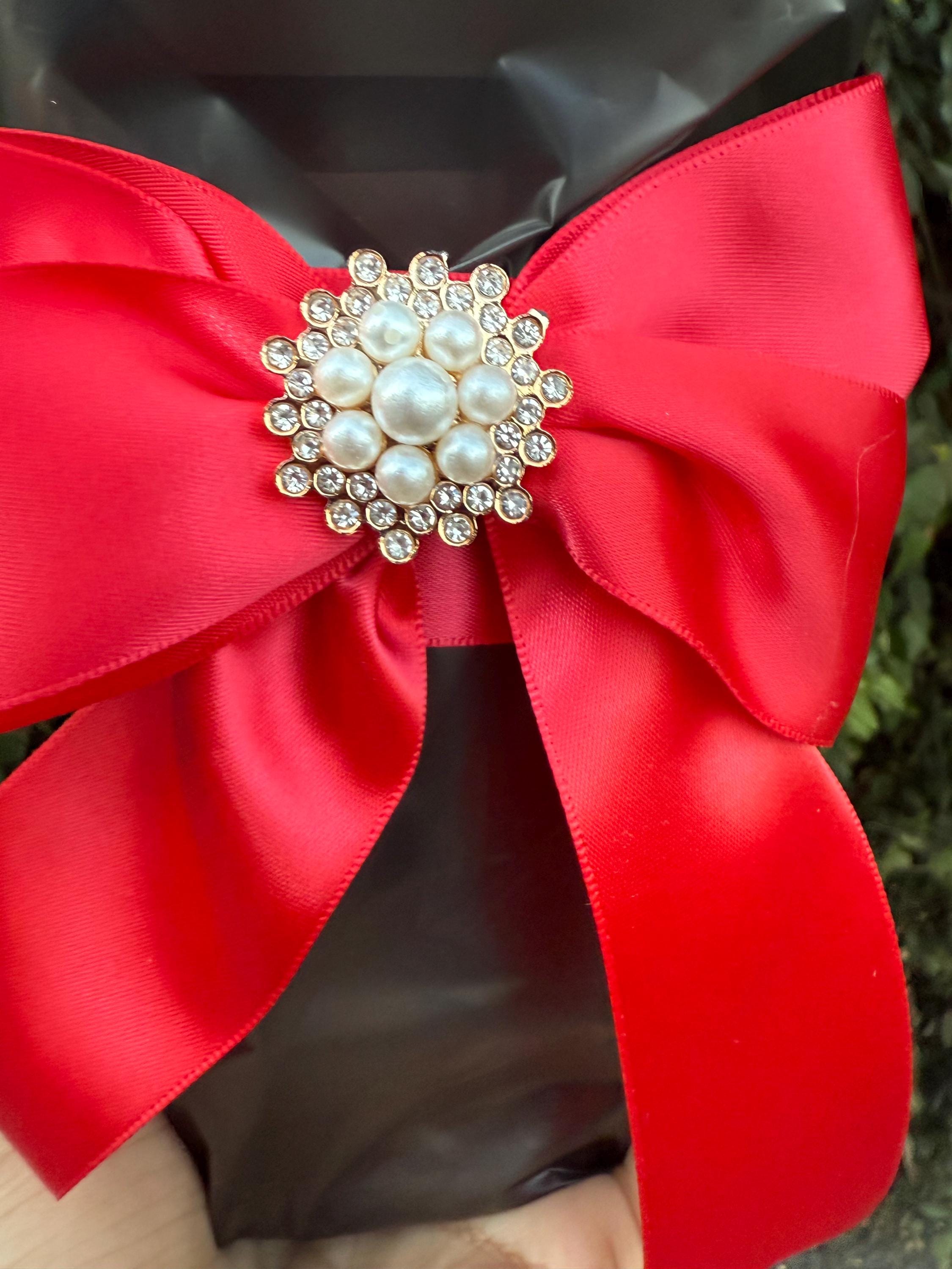 Handmade Red Ribbon Rose Bouquet • Forever Rose Gift • Long-Lasting Floral Arrangement