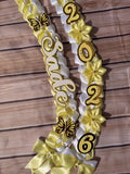 Graduation Ribbon Lei 2026 Satin Braid Lei Personalized Name Graduation Lei Butterfly Grad Lei High School or College gift