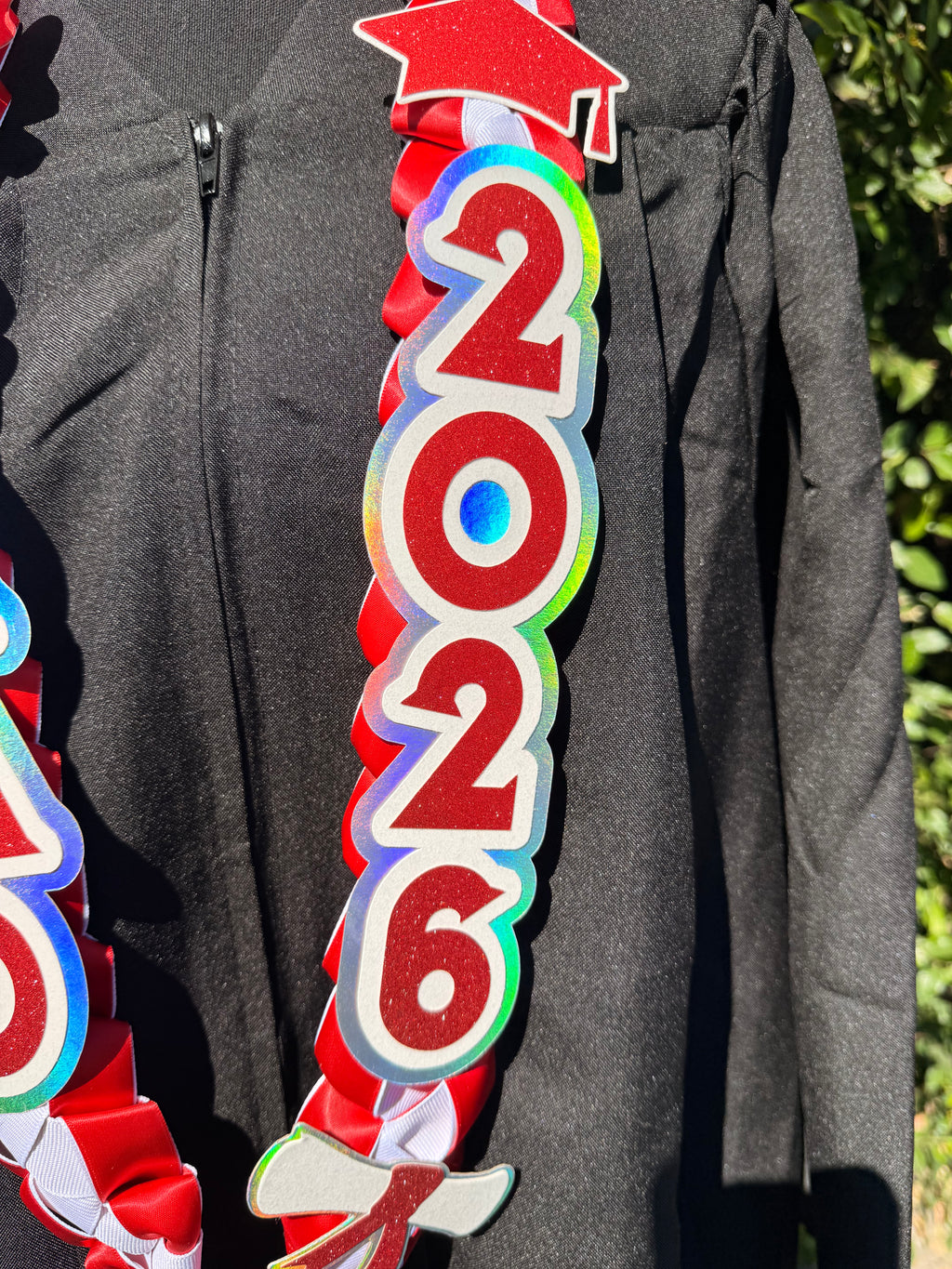 Custom Graduation Ribbon Lei Closed ended – Class of 2026 ✨ Personalized Keepsake