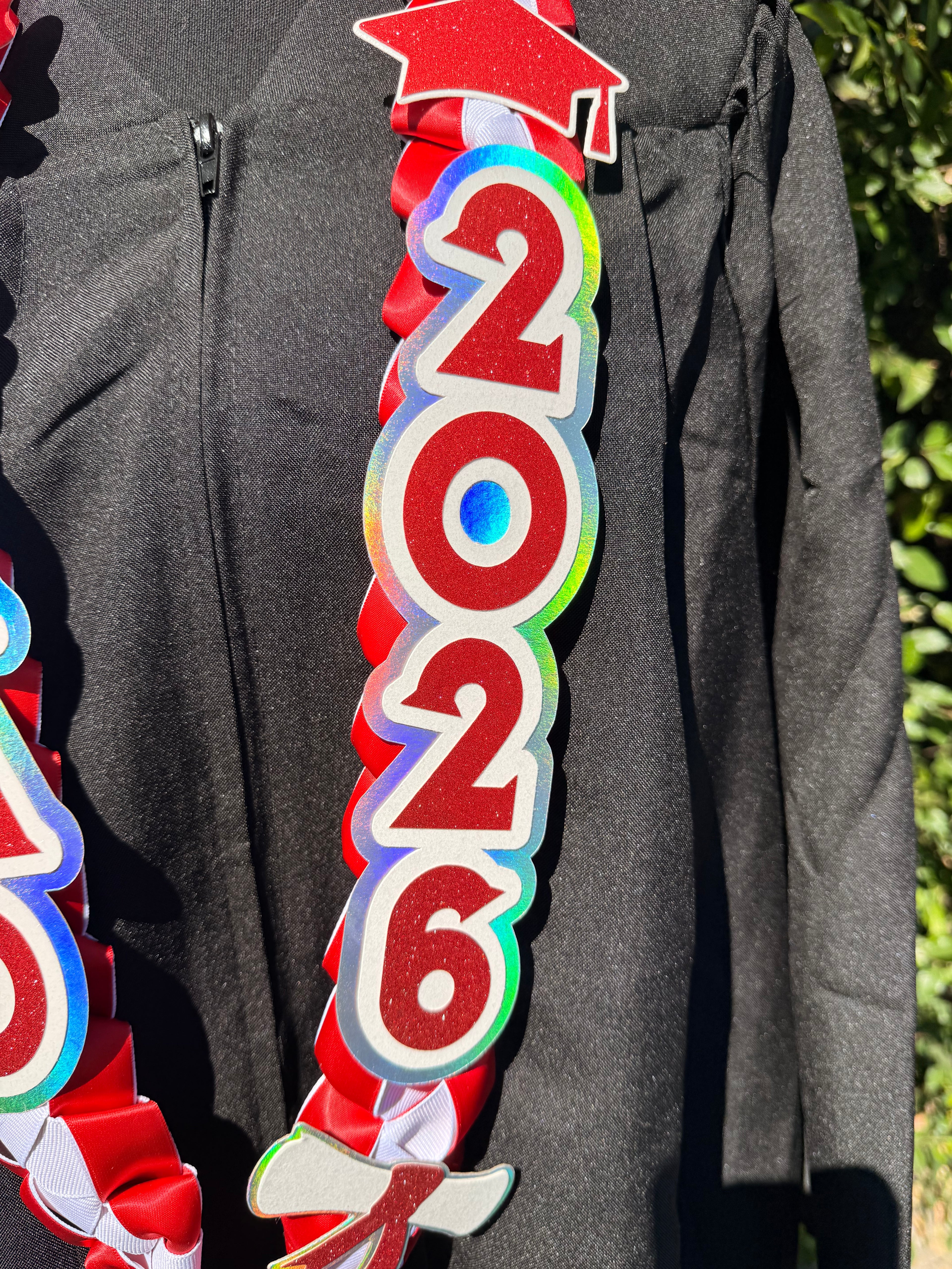 Custom Graduation Ribbon Lei Closed ended – Class of 2026 ✨ Personalized Keepsake