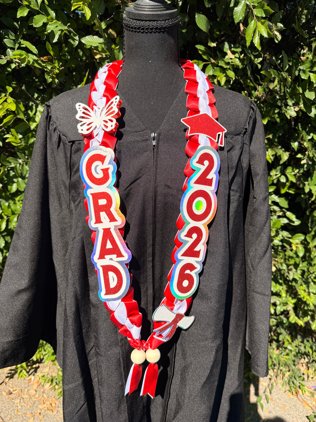 Custom Graduation Ribbon Lei Closed ended – Class of 2026 ✨ Personalized Keepsake