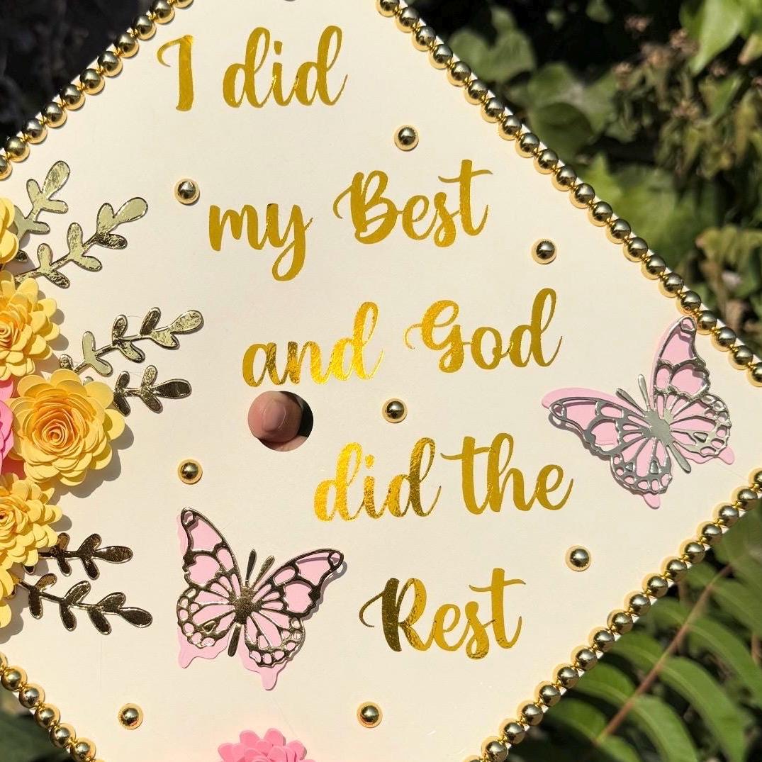 Custom Graduation Cap Topper, Personalized Senior Gift, Tassel Grad Quote, Grad Decoration Calligraphy 2026