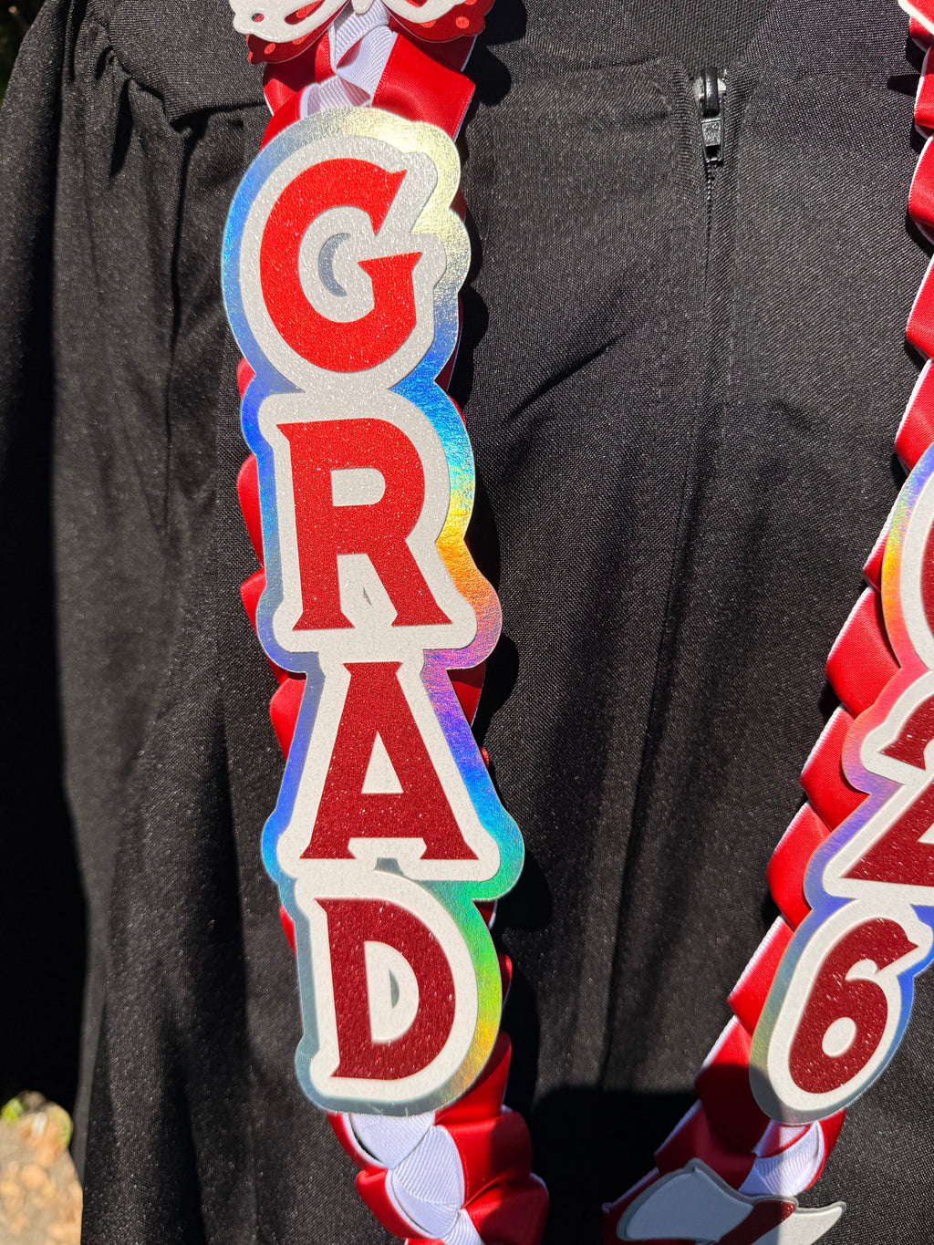 Custom Graduation Ribbon Lei Closed ended – Class of 2026 ✨ Personalized Keepsake