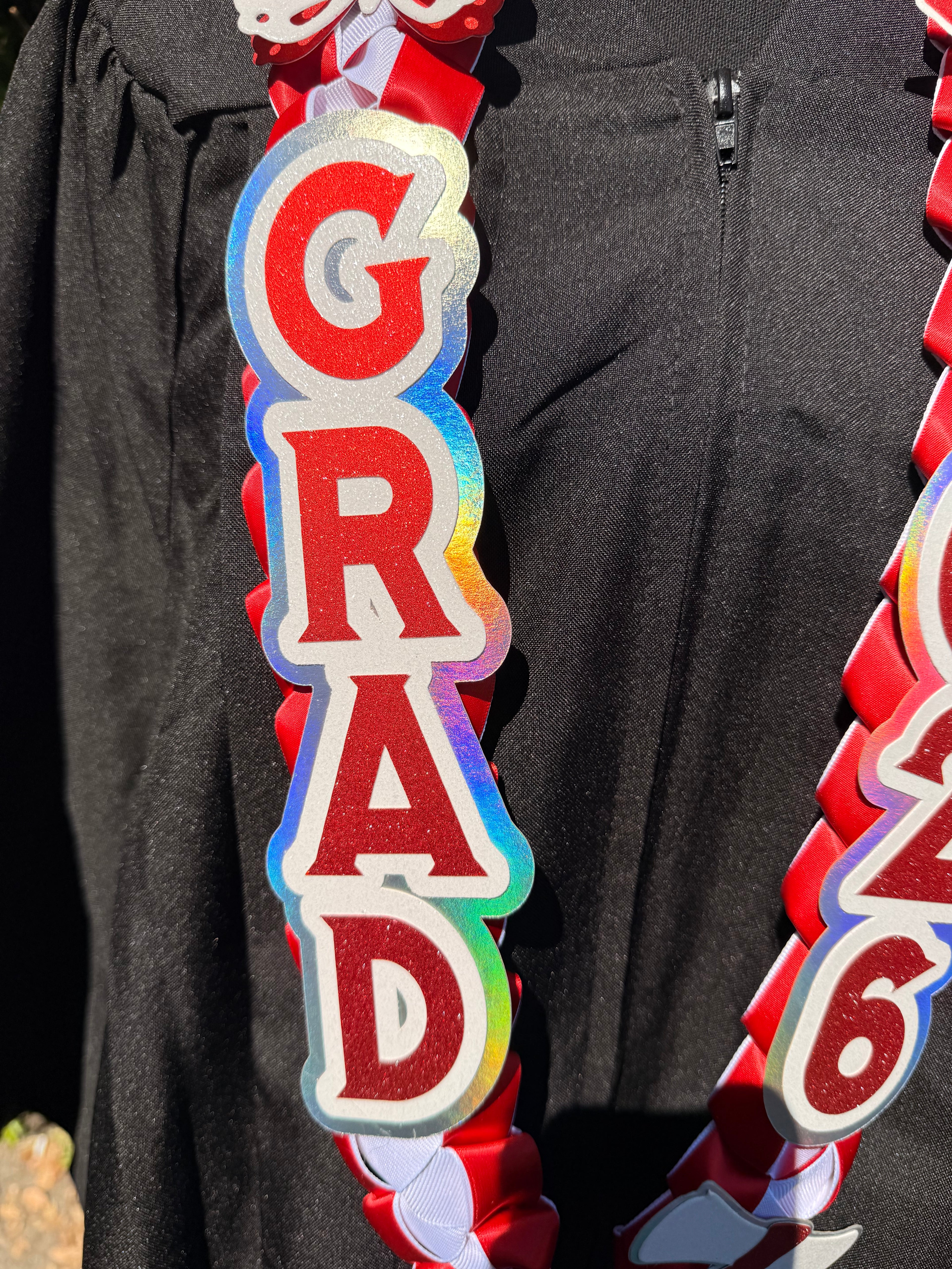 Custom Graduation Ribbon Lei Closed ended – Class of 2026 ✨ Personalized Keepsake