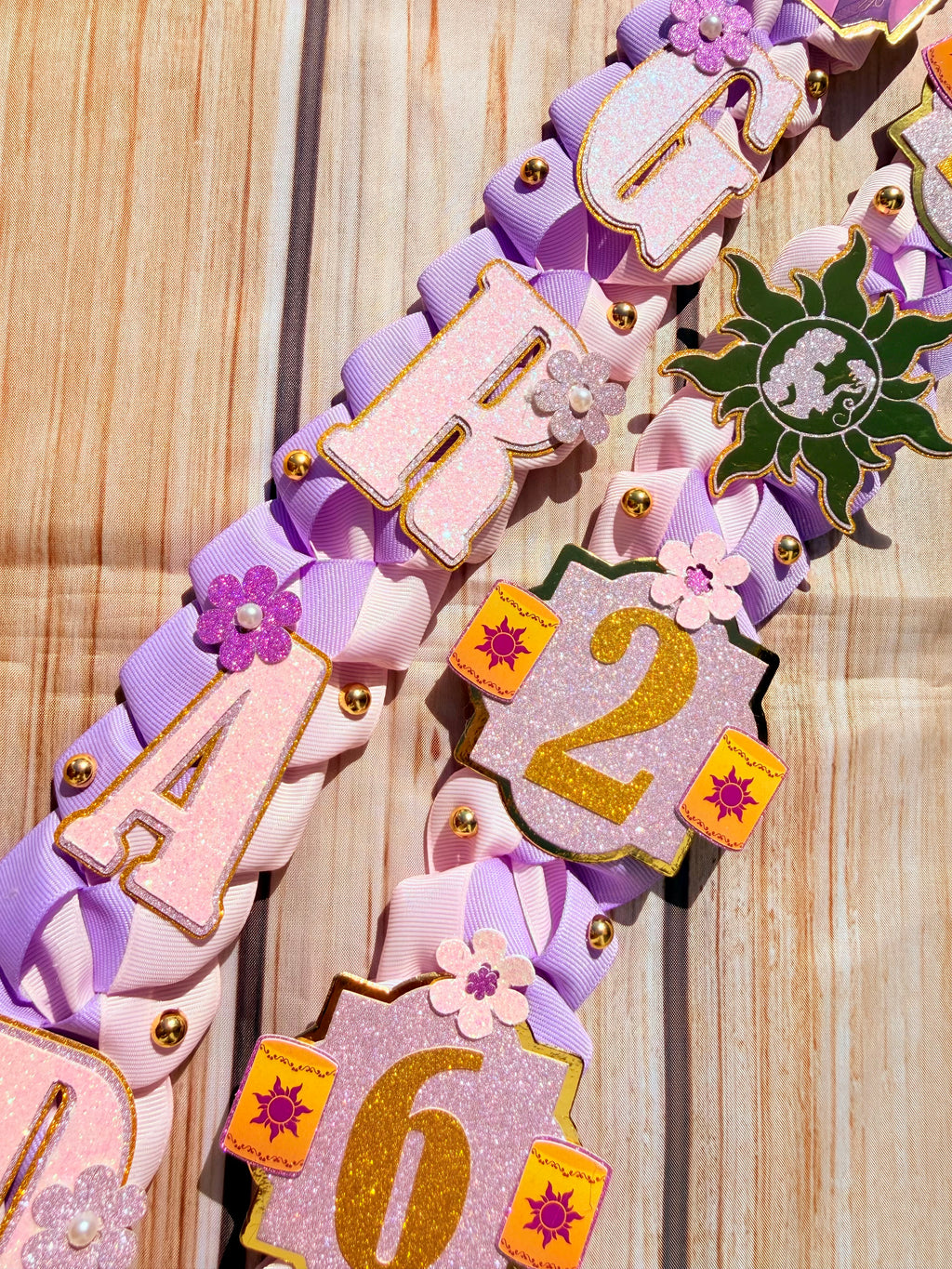Princess Graduation Lei and Cap Set, Ribbon Lei, Class of 2026 Gift