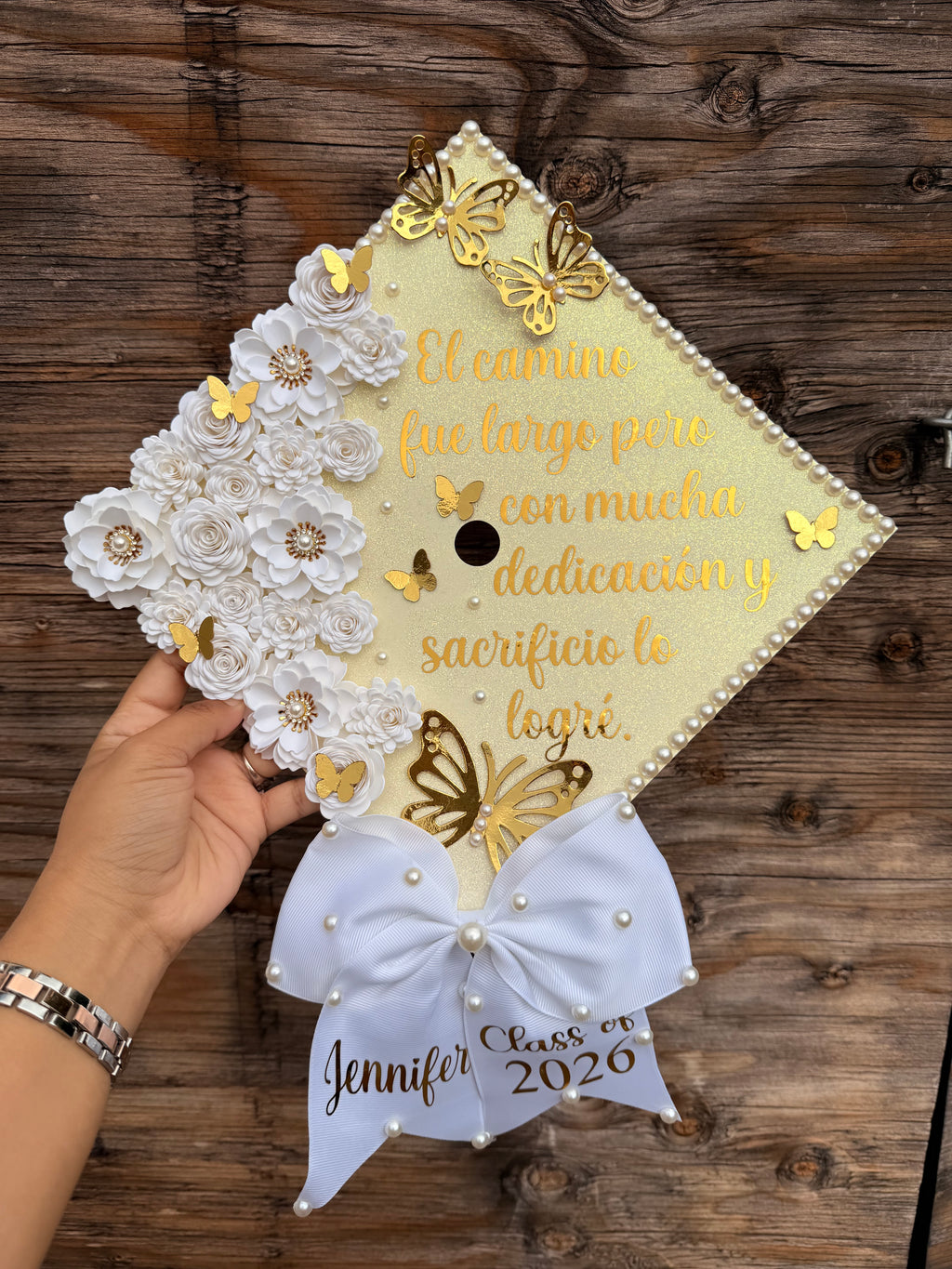 Graduation Lei and Cap Set, Ribbon Lei, Class of 2026 Gift