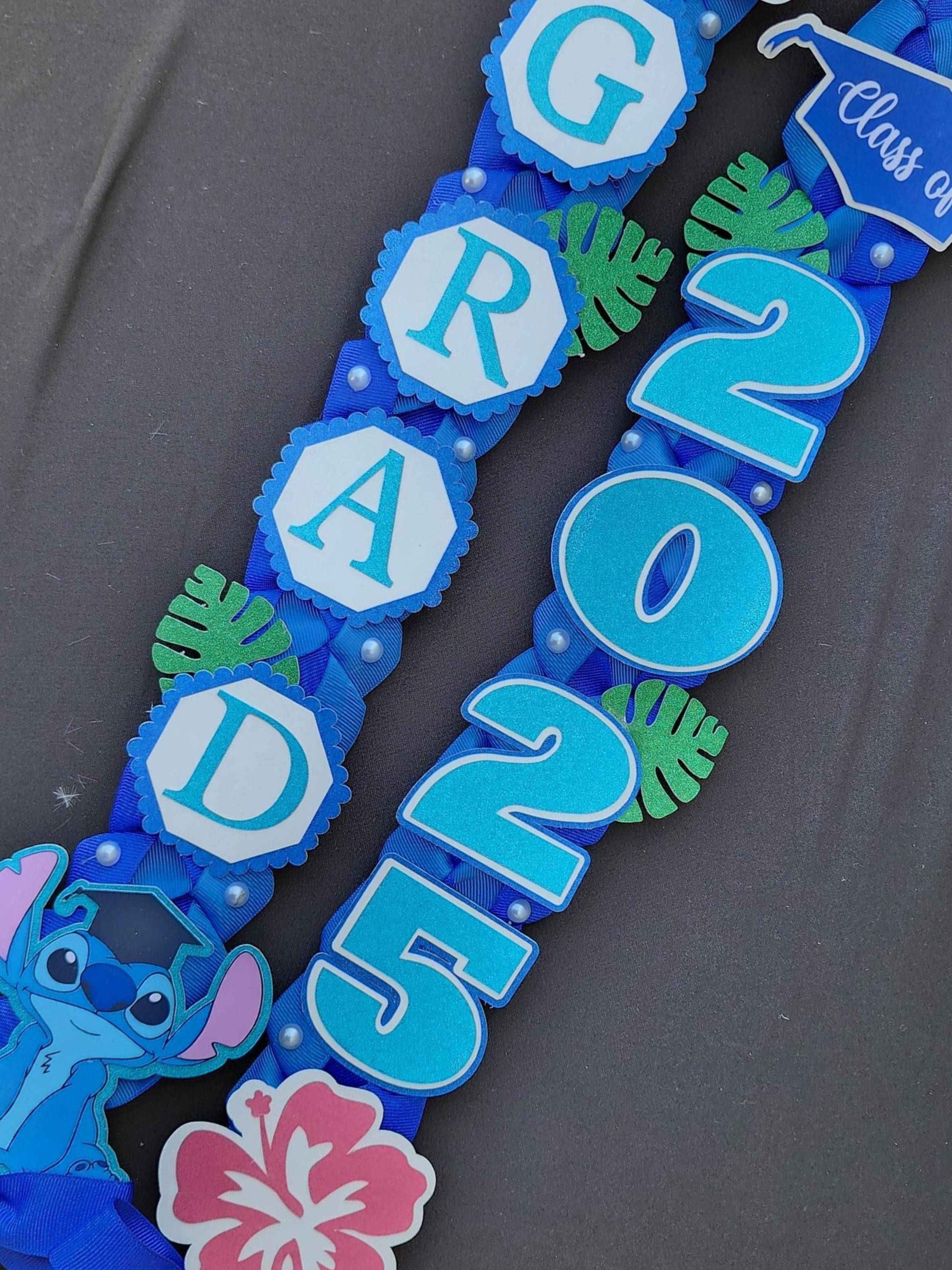 Custom Graduation Ribbon Lei: Class of 2026, Keepsake Grad Gift