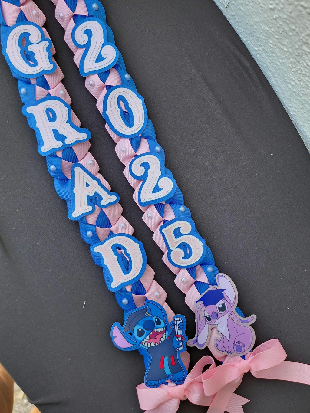 Custom Graduation Ribbon Lei: Class of 2026, Keepsake Grad Gift