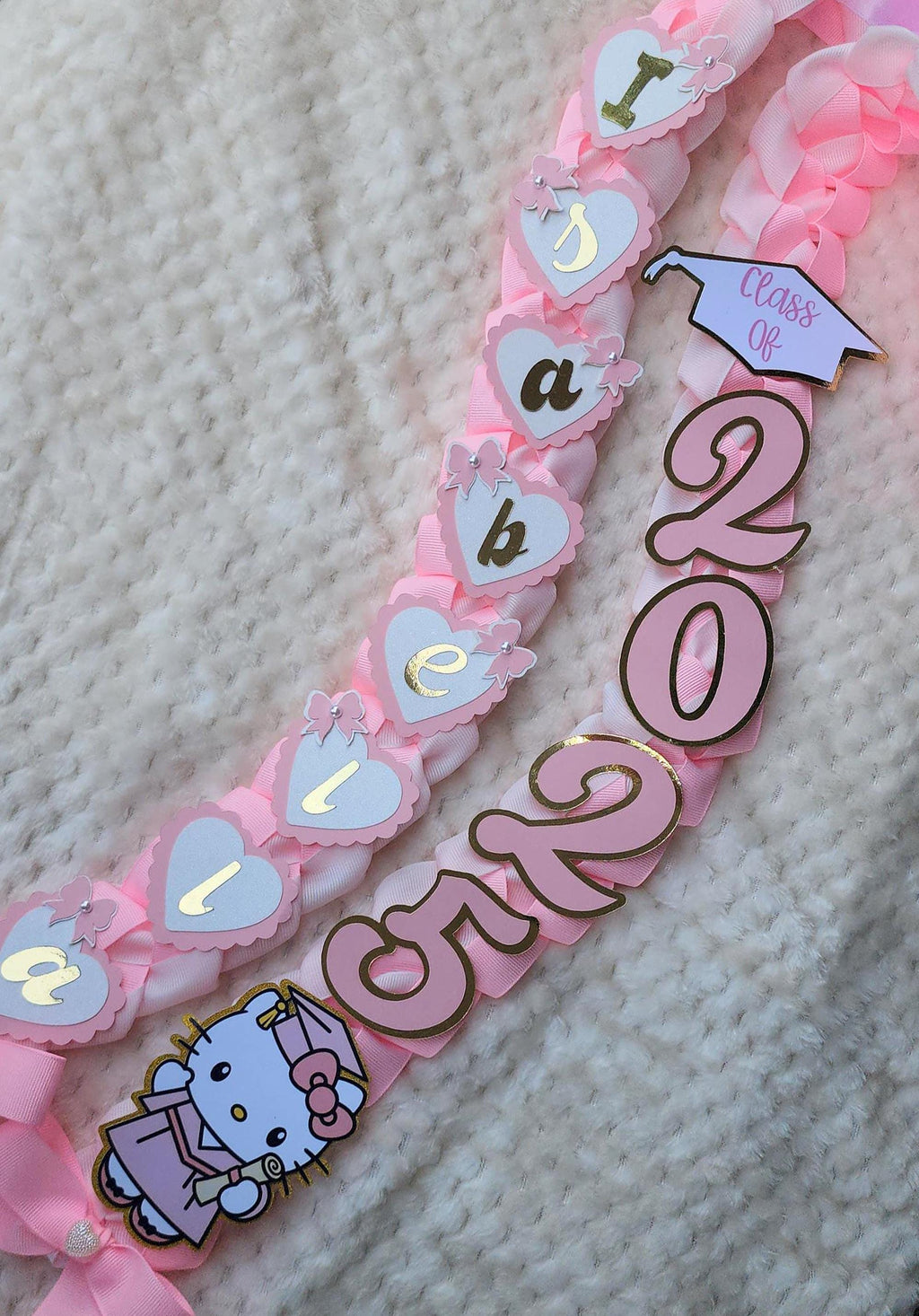 Custom Graduation Ribbon Lei Keepsake Class of 2026
