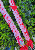 Strawberry Graduation Ribbon Lei, Senior Class of 2026 lei, Grad Gift