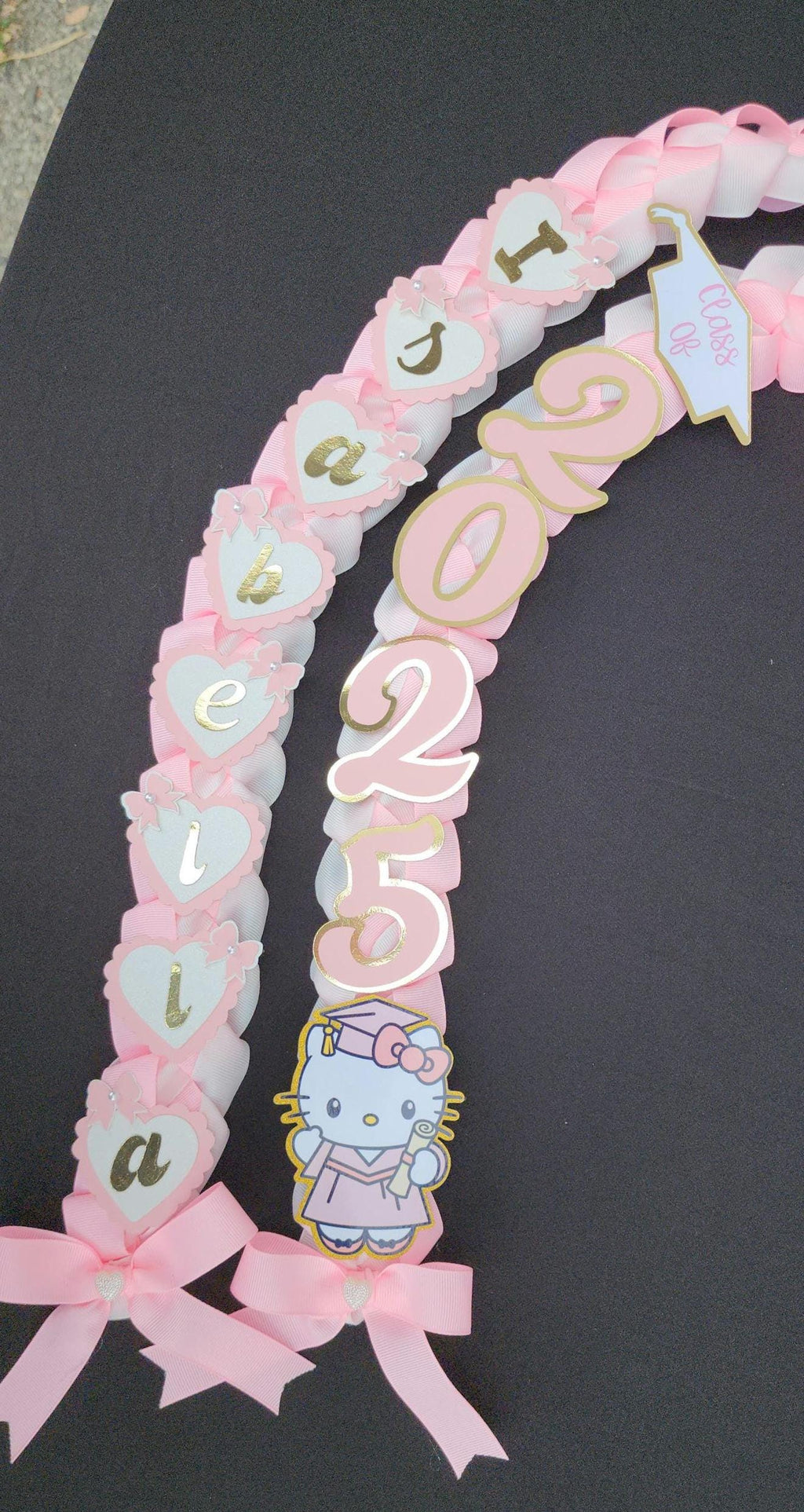 Custom Graduation Ribbon Lei Keepsake Class of 2026