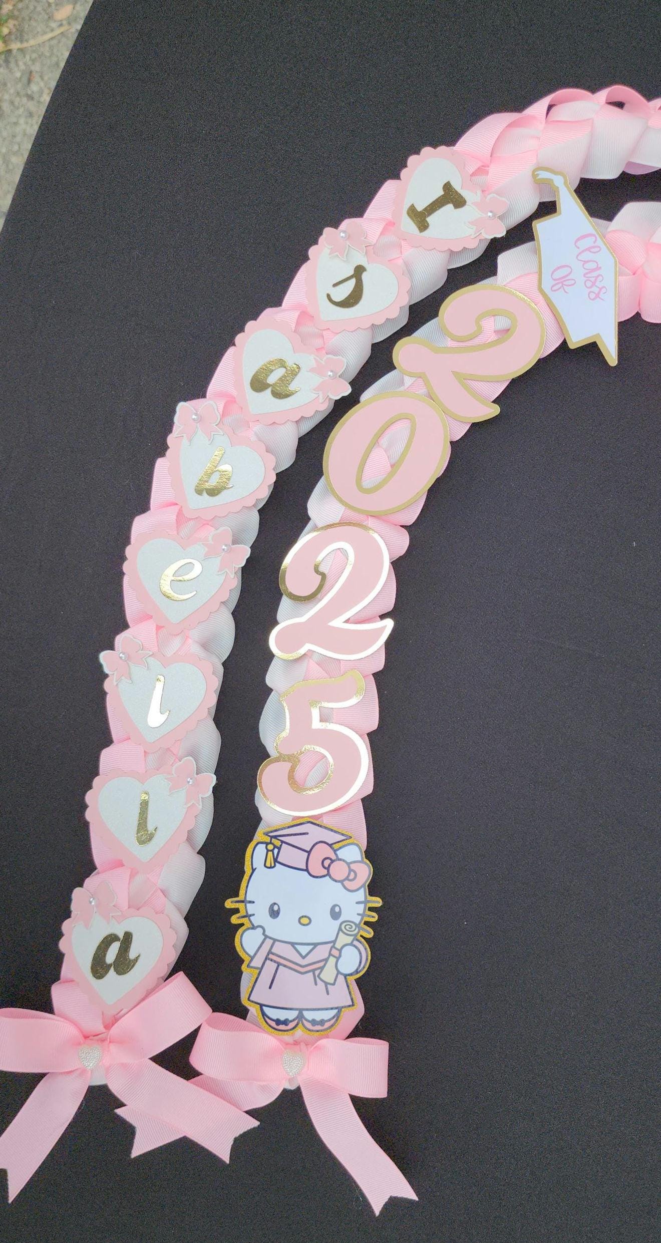 Custom Graduation Ribbon Lei Keepsake Class of 2026