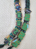 Minecraft Graduation Ribbon Lei, Senior Gift, Class of 2026 gift, Kindergarten Leis