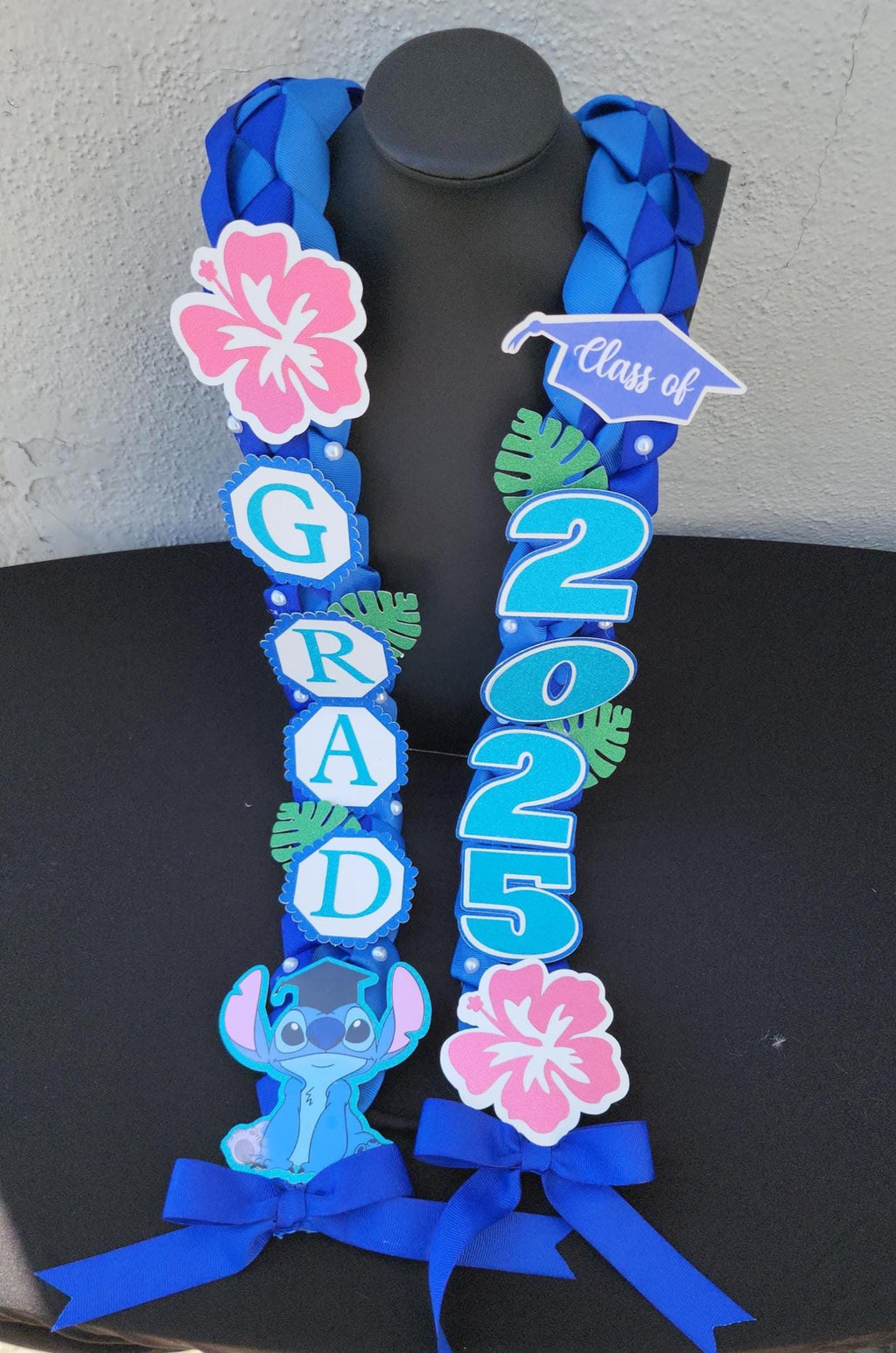 Custom Graduation Ribbon Lei: Class of 2026, Keepsake Grad Gift