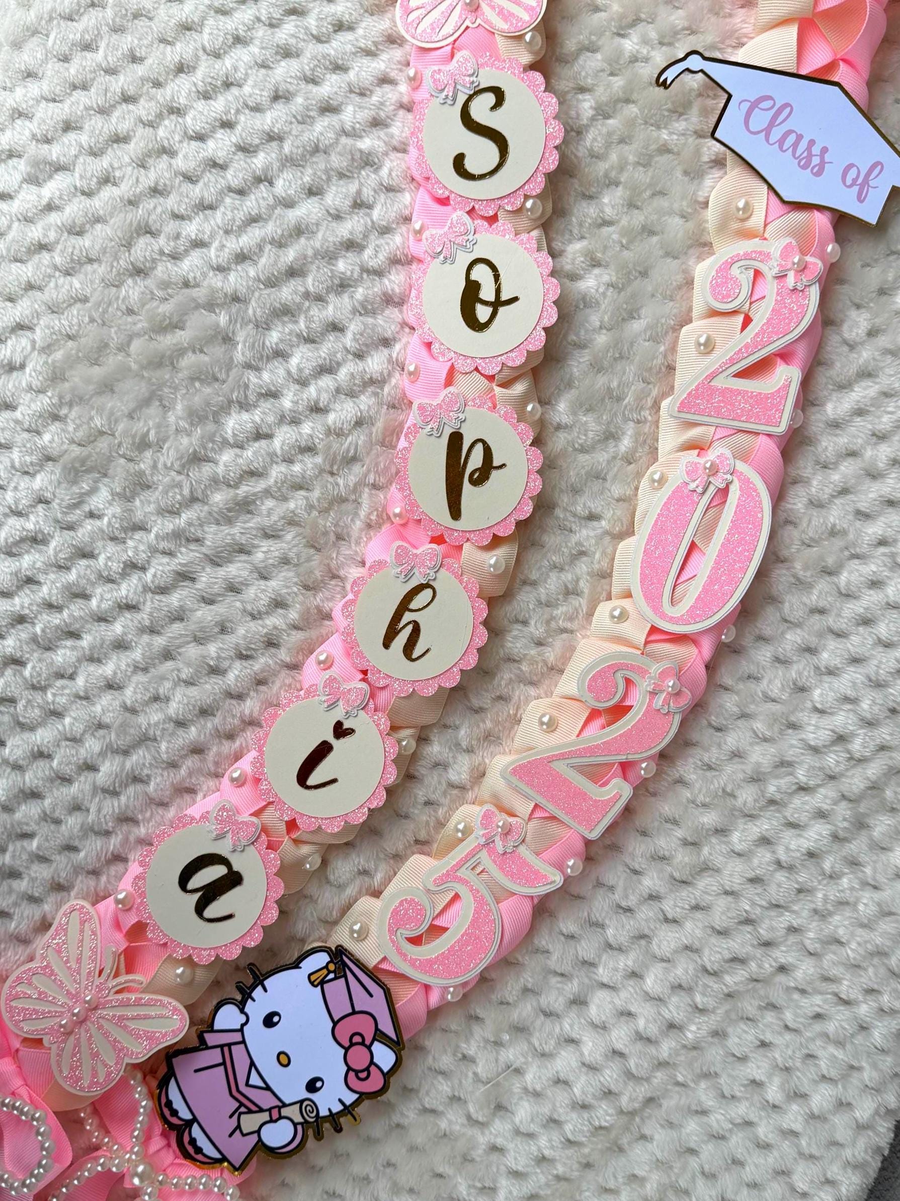 Graduation Lei 2026, Coquette Pearl gift, Class of 26 senior gift